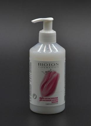 Мыло жидкое для интимной гигиены "bioton" / тюльпан / 300мл
