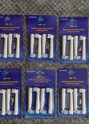 Насадки oral-b sb-17a упаковка из 4 штук braun oral-b1 фото