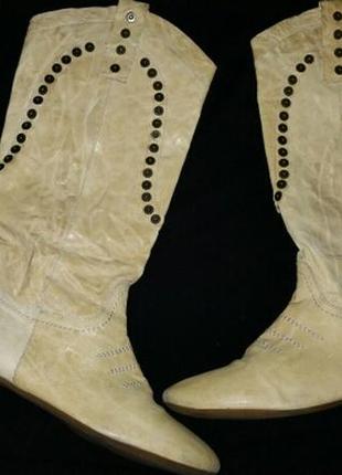 39р- 25.5 кожа сапоги ginti