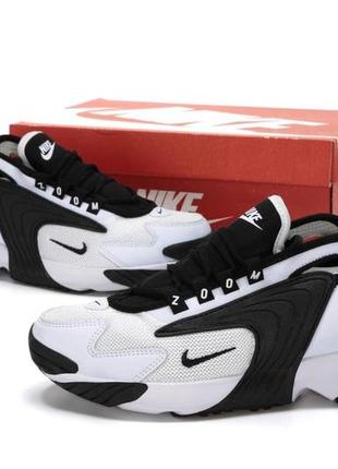 Мужские кроссовки nike air zoom 2k black white 40-41-42-43-45