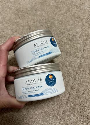 Atache маска green tea”: oмолаживающая маска для лица с экстрактом зеленого чая