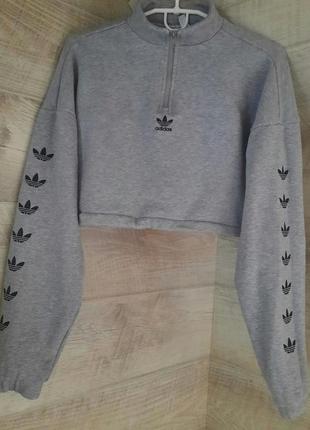 Укороченная худи adidas/ кроп s/ m