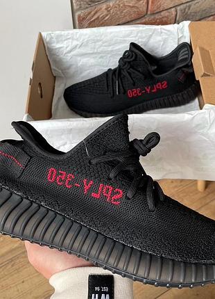 Женские кроссовки adidas yeezy boost 350 v2 "bred"#адидас