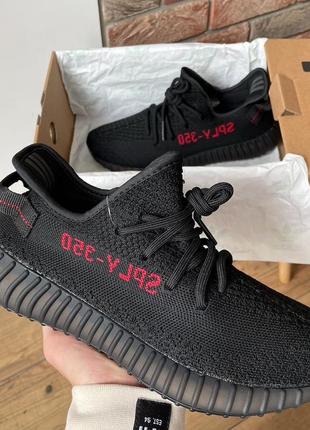 Женские кроссовки adidas yeezy boost 350 v2 "bred"#адидас4 фото