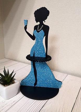 Салфетница "lady in blue light"