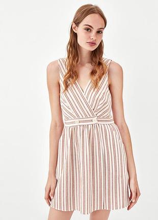 Сукня, сарафан на запах у смужку