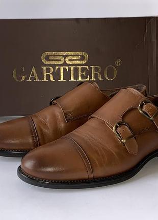 Туфлі нарядні шкіряні gartiero 40-41 cм (26 см) турція