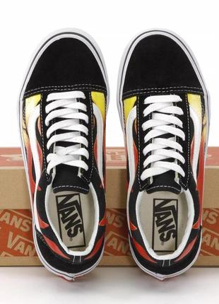 Чоловічі кеди vans old skool black orange 40-41-42-43-44-44.57 фото