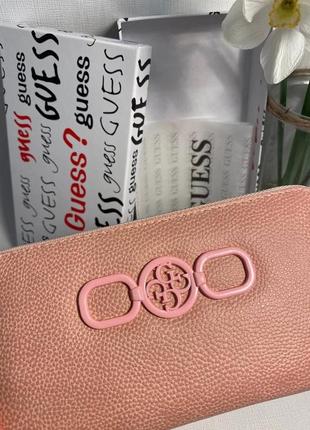 Кошелек комплект женский из экокожи + коробка набор, кошелек стиля гесс guess, кошелек женский с коробкой, кошелек2 фото