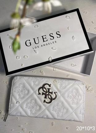 Кошелек комплект женский из экокожи + коробка набор, кошелек стиля гесс guess, кошелек женский с коробкой, кошелек