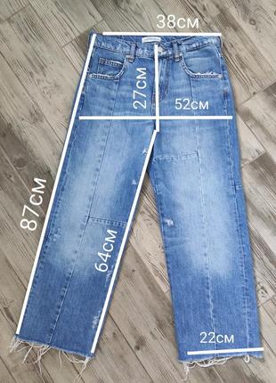 Zara woman premium denim collection джинсы укороченные5 фото