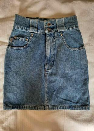 Юбка джинсовая краткая размер 34 xs6 фото