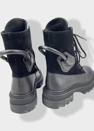 Ботинки чёрные кожа 341-2 teona8 фото