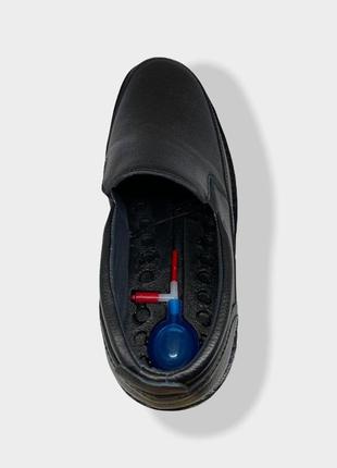 Туфли мужские кожаные черные без шнуровки ulus2 фото