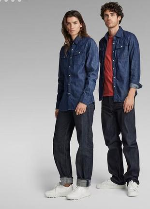 G star raw джинсова сорочка рубашка на кнопках