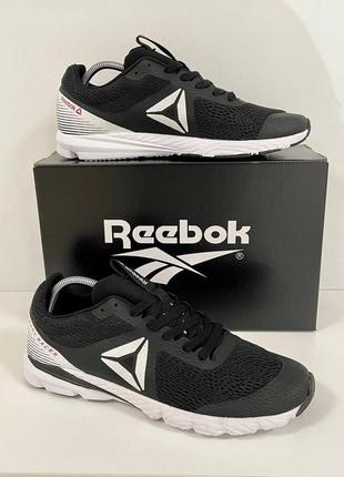 Мужские легкие черные кроссовки в сетку reebok racer 🆕 рибок6 фото