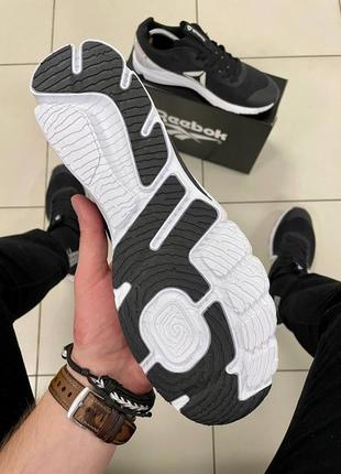 Мужские легкие черные кроссовки в сетку reebok racer 🆕 рибок10 фото