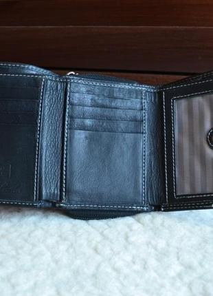 Кожаный кошелек бумажник портмоне rfid защита.2 фото