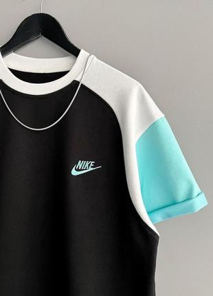 Футболка nike черная / брендовые мужские футболки найк2 фото