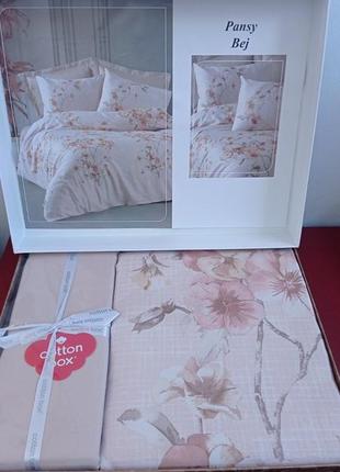 Нежный комплект постельные белья из ткани сатин турецкого производителя cotton box2 фото