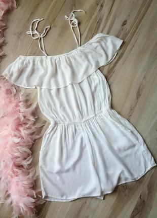 Сарафан белый с шортами