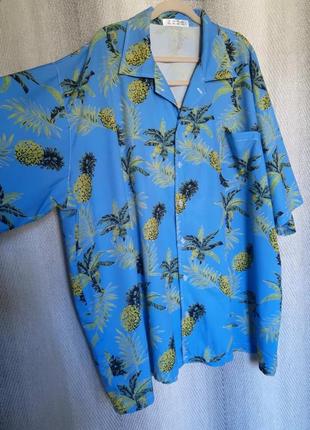 Мужская цветная летняя легкая гавайская рубашка, шведка, гавайка фотосессия8 фото