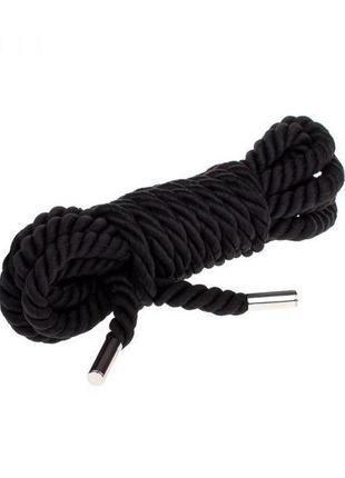Мотузка для бондажу premium silky 3m, black