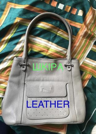 Італійська шкіряна сумка genuine leather1 фото