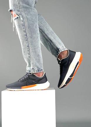 Чоловічі кросівки nike zoom pegasus'39 grey orange,чоловіче взуття,стильні чоловічі кросівки