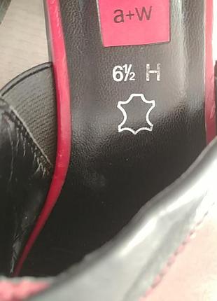 Шлепанцы сабо 40р кожа цвета вишня