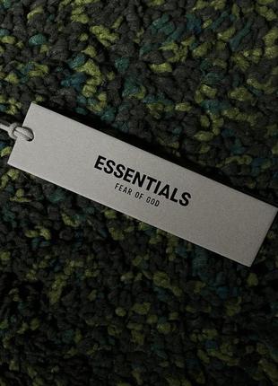 Кофта essentials fear of god raglan hoodie brown (new) | original9 фото