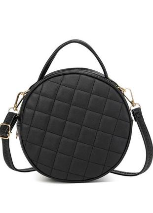 Современная женская черная сумка через плечо из зкокожи, трендовая модная женская сумочка для девушки4 фото