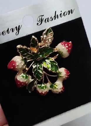 Брошка полуниця полуниці полуничка полунички ягоди ягода3 фото