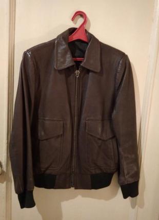 Шкiряна куртка авiатор flight jacket vintage