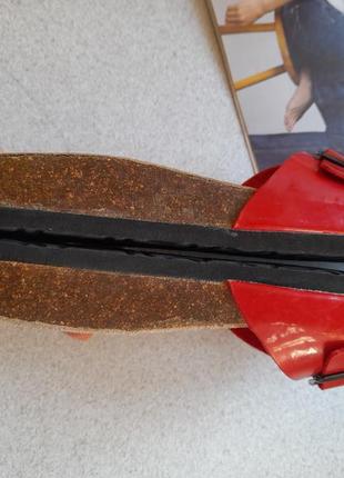 Шльопки биркинштоки кожаные шлепанцы birkenstock 40