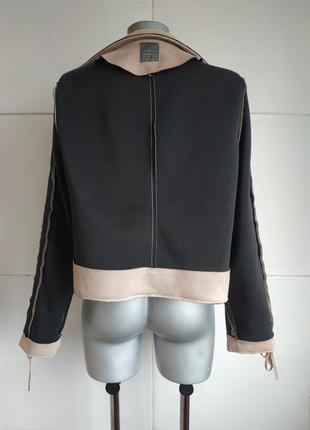 Очень стильная куртка-косуха primark  пудрового цвета из искусственной замши2 фото