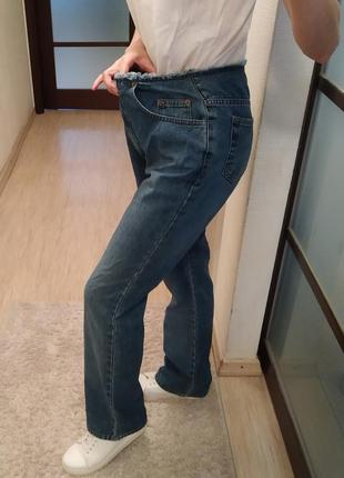 Бавовняні джинси прямого крою denim co з цікавим поясом.4 фото