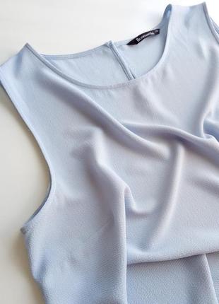 Красива однотонна блуза / маєчка ніжно-блакитного кольору4 фото