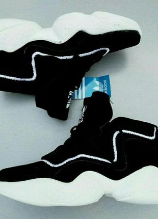 Adidas crazy кросівки жіночі чорно - білі р 39