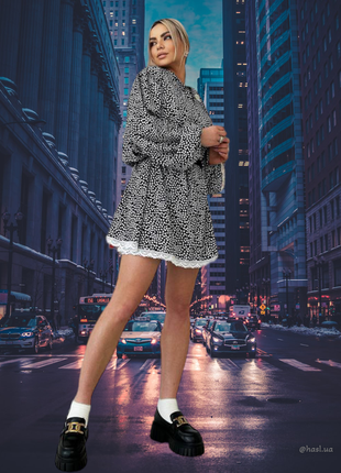 Женское летнее стильное платье оверсайз с пояском женское трендовое платье тренд лето 20234 фото