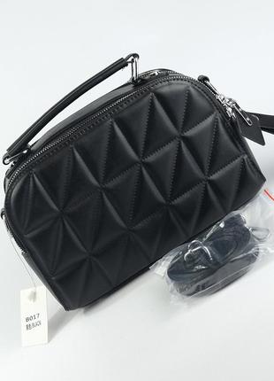 Красивая женская маленькая сумка клатч с ручкой, черная молодежная сумочка кросс-боди на плечо8 фото