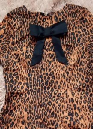 Яркое платье в леопардовый анималистичный принт2 фото