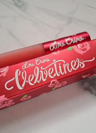 Рідка матова помада для губ lime crime suedeberry