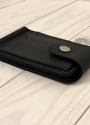 Затискач для грошей шкіряний goosetm g0046 чорний daymart