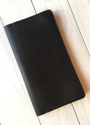 Портмоне ручной работы из натуральной кожи goose™ сlassic zipper коричневый (тревел-кейс) daymart