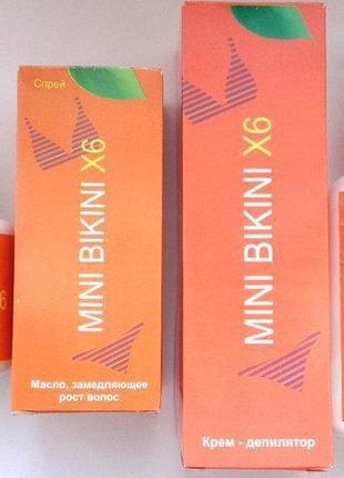 Mini bikini x6 - комплекс для депиляции - крем и спрей (мини бикини) daymart