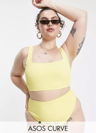 Женские высокие плавки резинка plus size