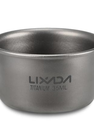 Титановая рюмка lixada sg-02 объём 35ml. титановая рюмка 1шт.