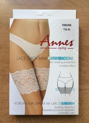 Мереживні бандалетки annes "lace thigh"3 фото