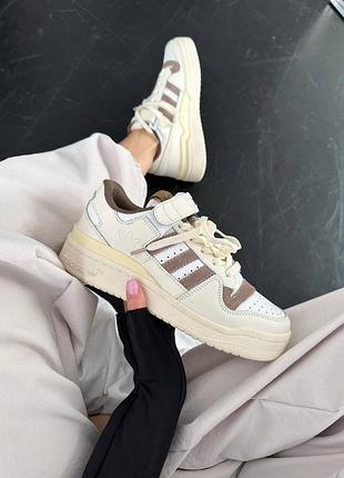 Adidas forum low chocolate beige